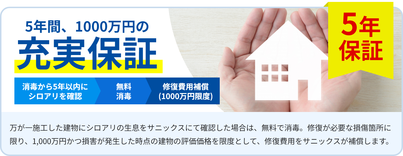 5年間、1000万円の充実保証